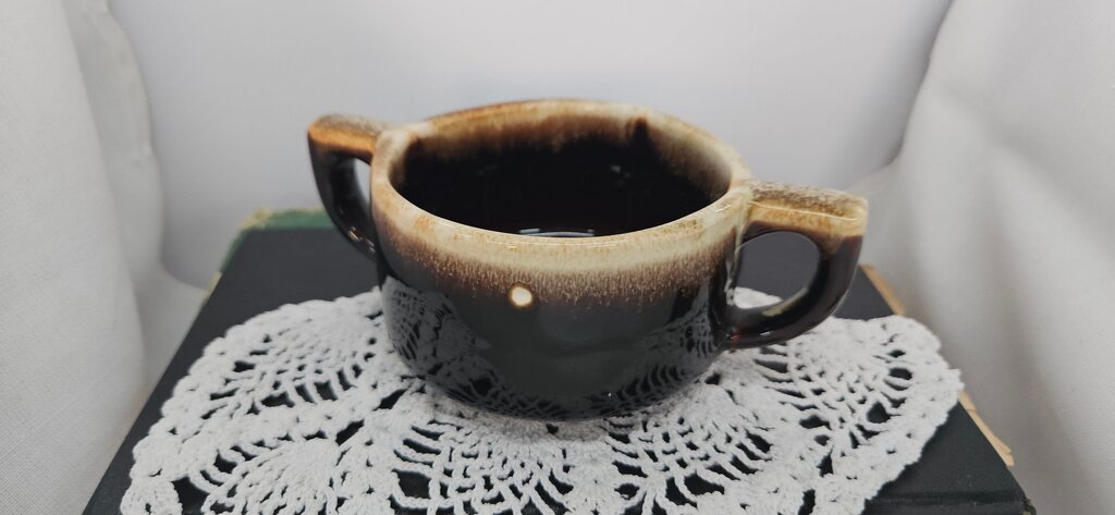 Pair of 1960s Vintage Pflatzgraff "Gourmet Brown" Drip Glaze