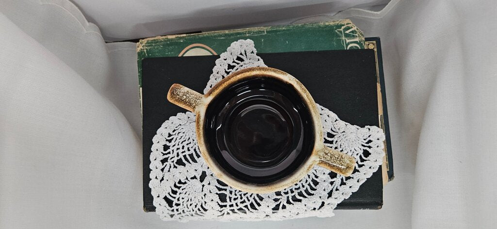 Pair of 1960s Vintage Pflatzgraff "Gourmet Brown" Drip Glaze