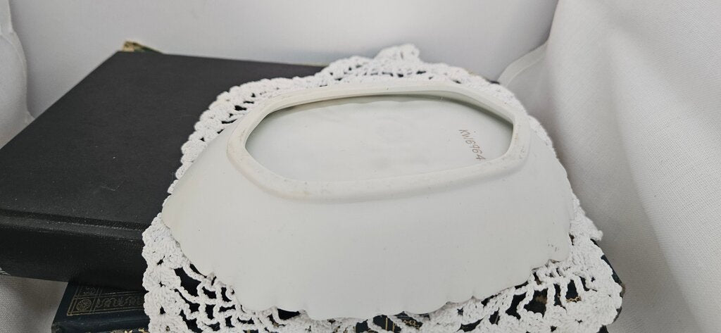 Vintage Floral Porcelain Dish