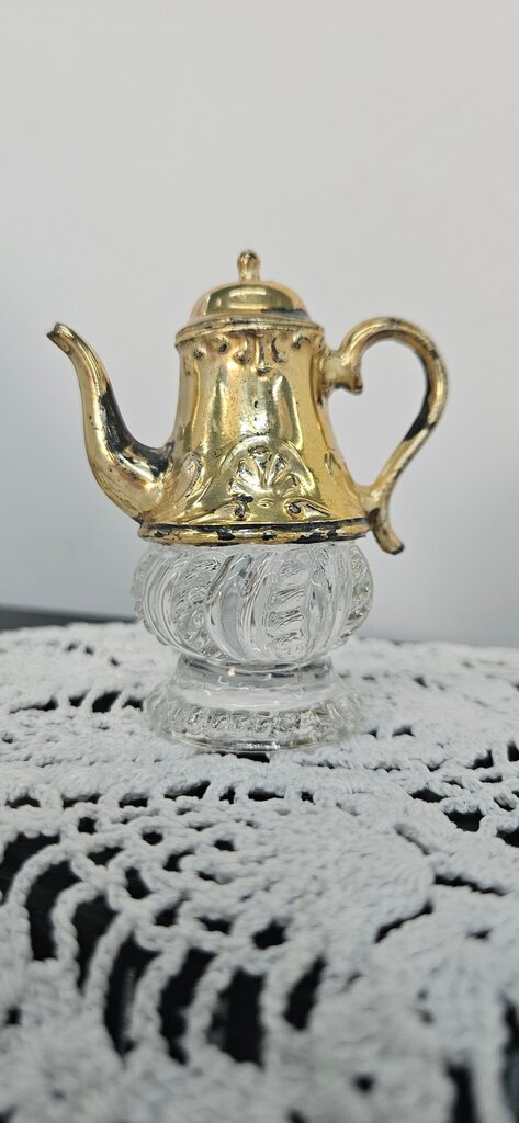 Miniature Brass Coffee Pot salt shakers