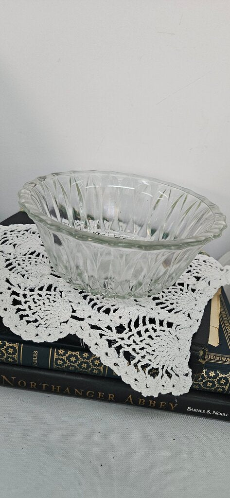 Vintage Glass Serving Bowl