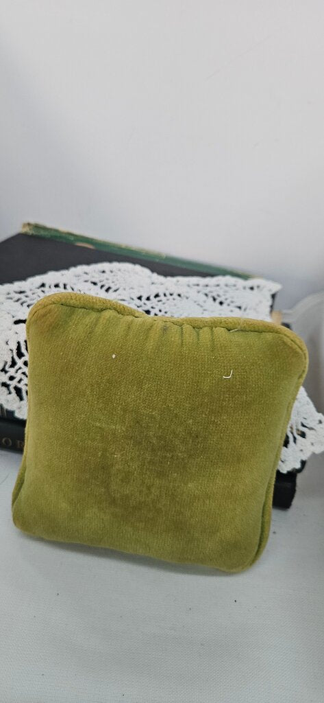 Vintage 70s Boho Design Octagonal Yarn Knit Pillow/pin Cushion