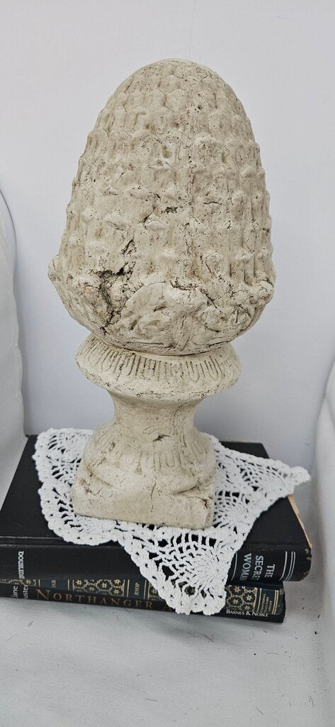 Decorative Finial Distressed Cottage Home Decor