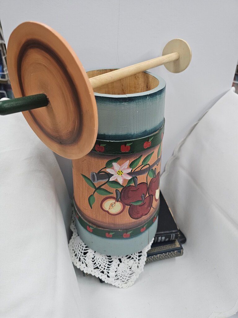 Decorative faux butter churn Barrel AS IS