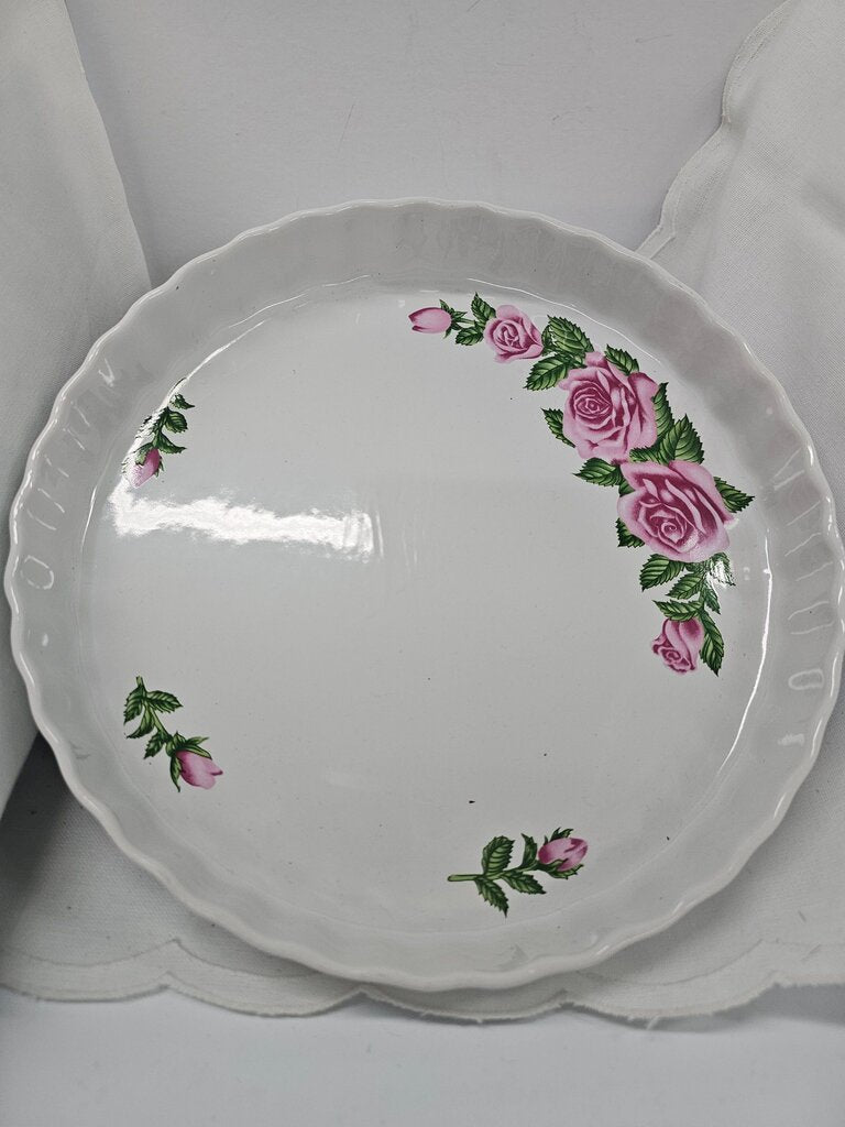 Christineholm Rose Pattern Pie Dish