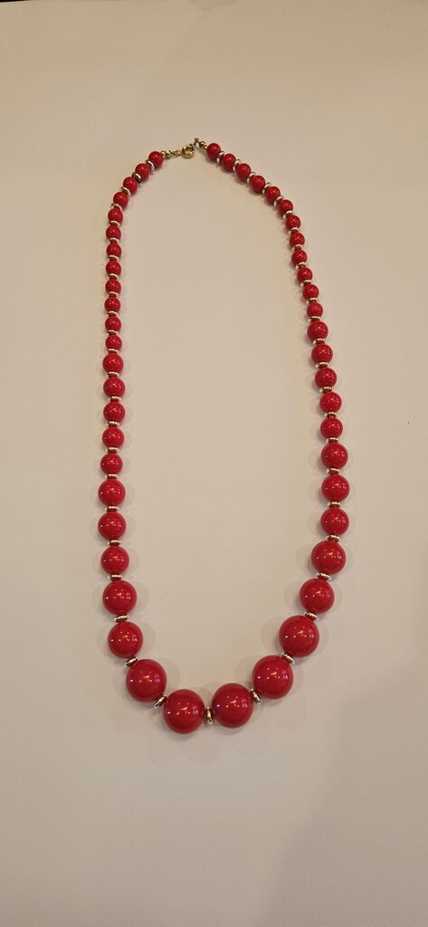 Red Beaded Necklace