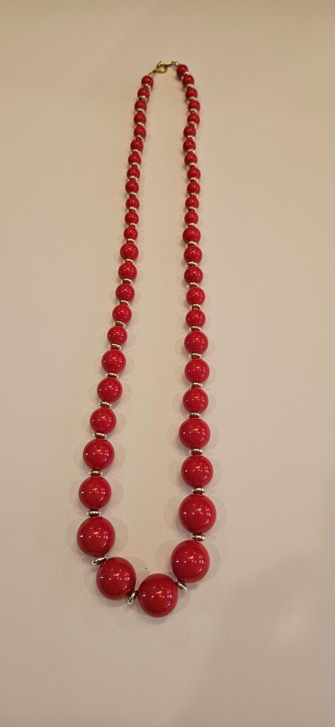 Red Beaded Necklace
