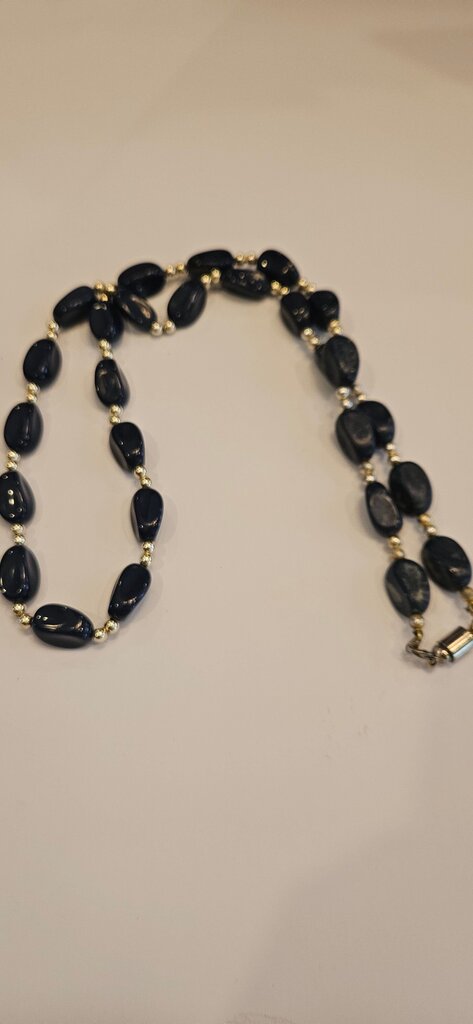 Black Beaded Necklace