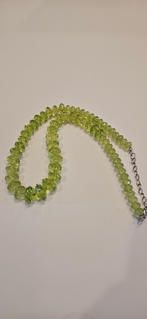 Vintage Green Beaded Necklace