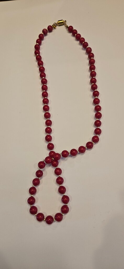Red Beaded Necklace