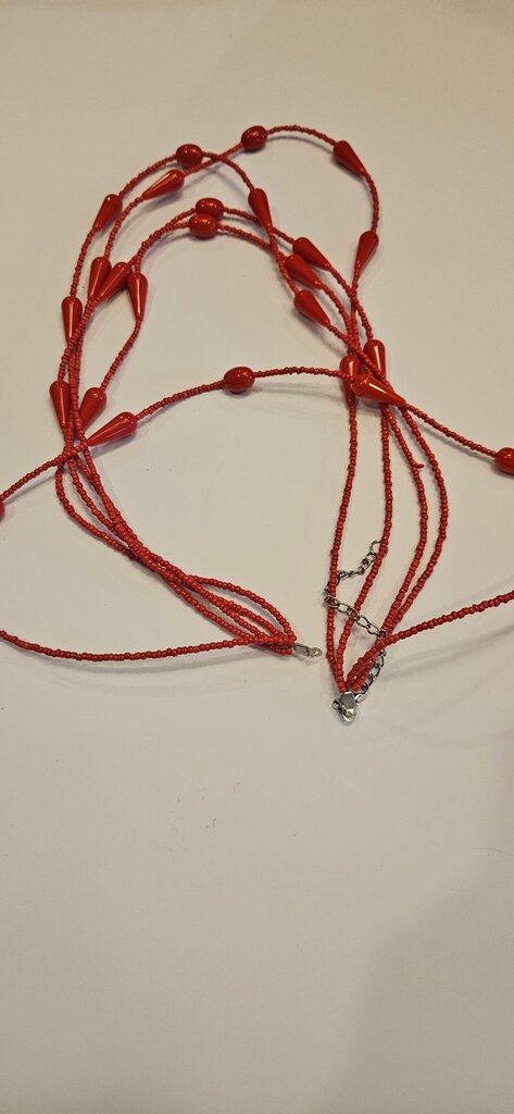 Red Beaded Necklace