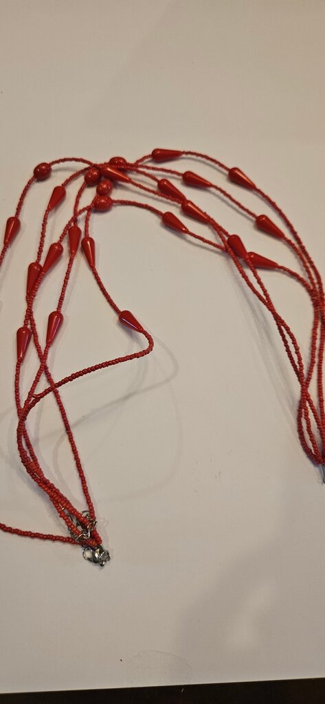 Red Beaded Necklace