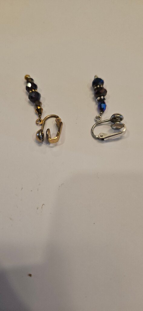 Vintage Beaded Dangle Earrings