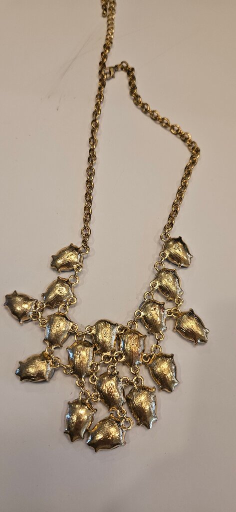 Vintage Statement Jewelry Necklace with Teardrop Stones