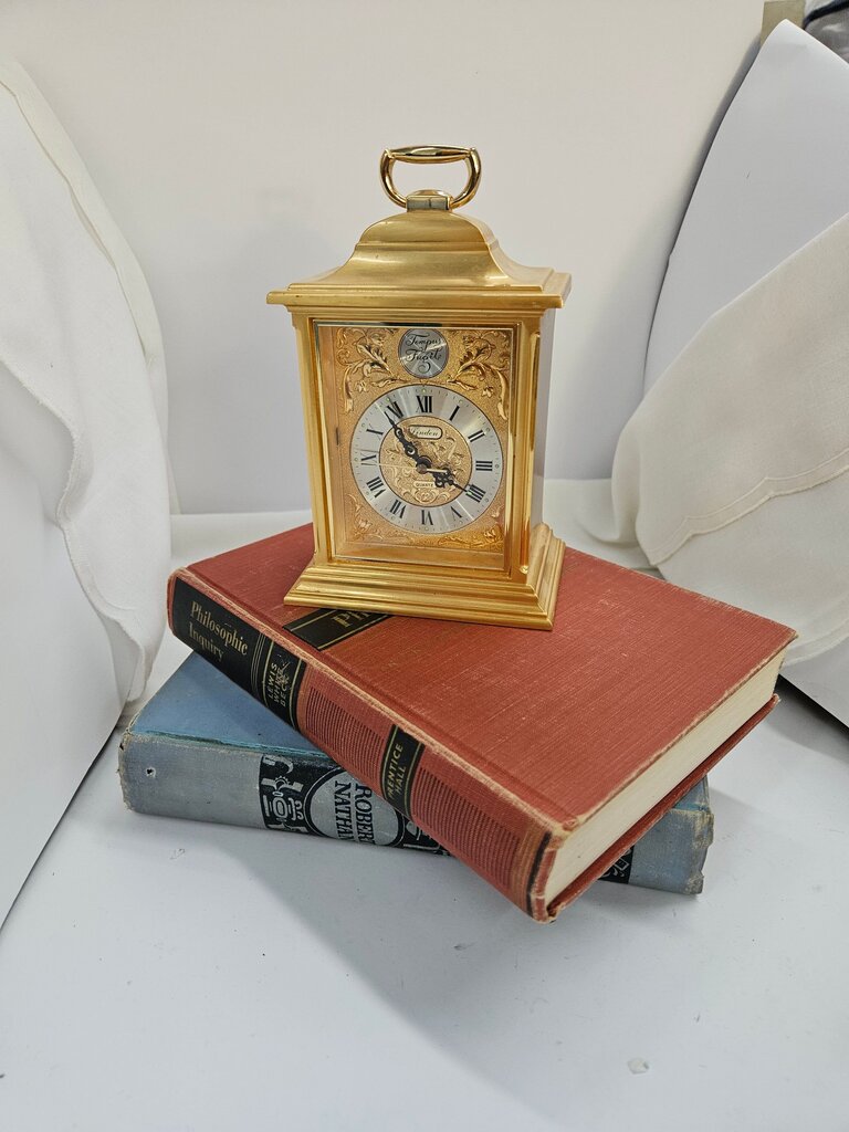 Vintage Gold Table Clock