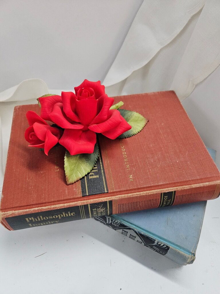 Decorative Double Red Rose by Andrea