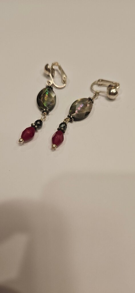 Elegant Beaded Drop Earrings