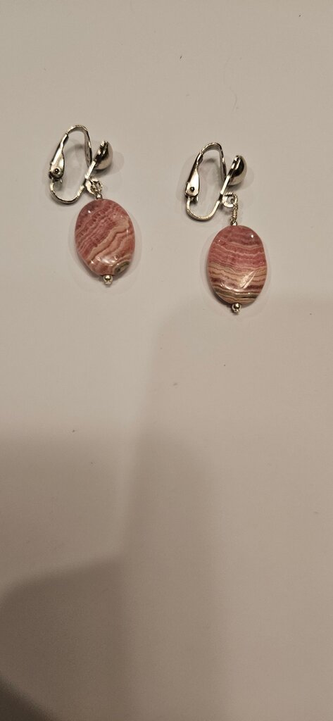 Pink Stone Earrings