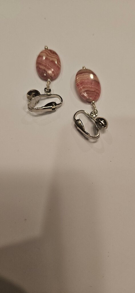 Pink Stone Earrings