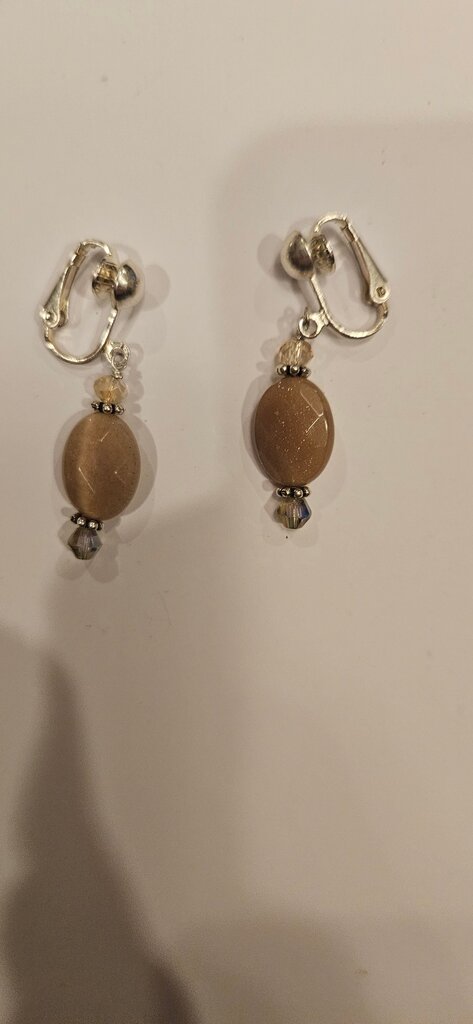 Elegant Goldstone Earrings