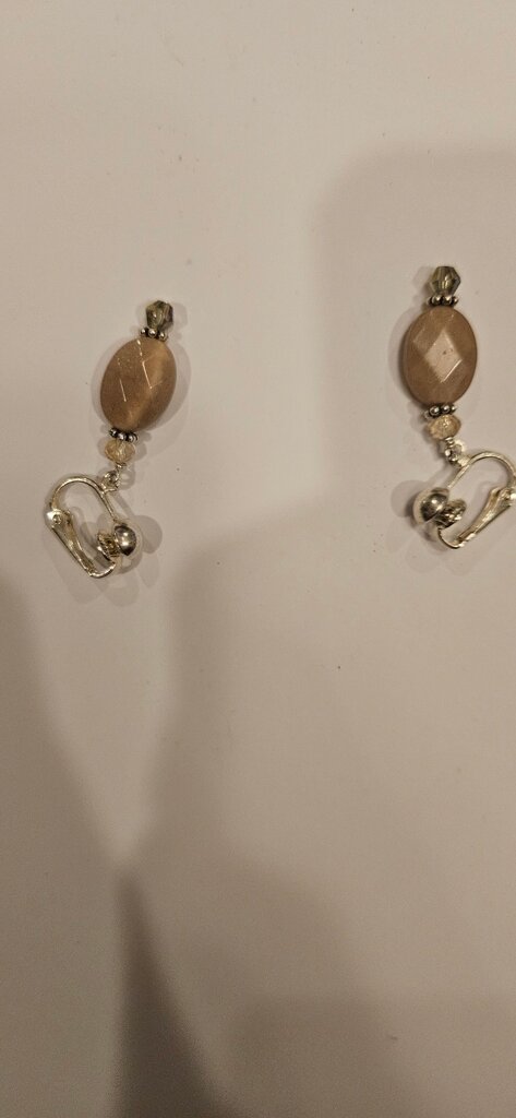 Elegant Goldstone Earrings