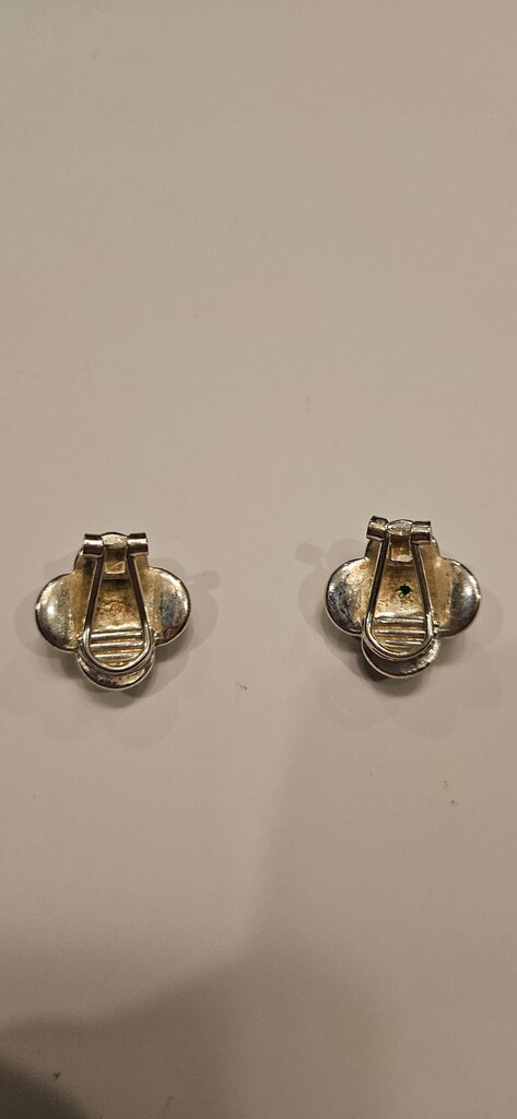 Floral Design Clip-On Earrings