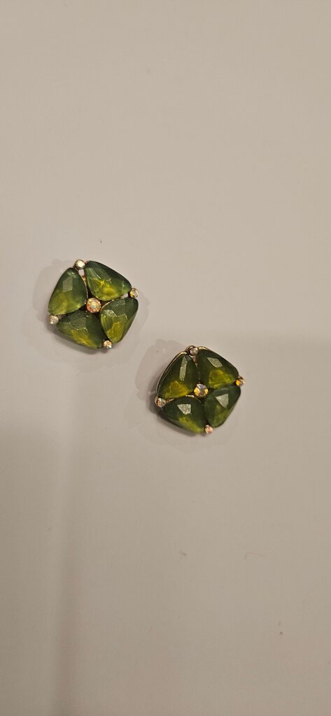 Green Gemstone Earrings