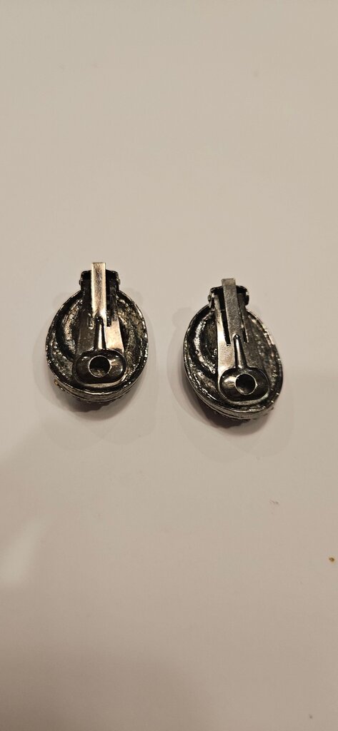 Vintage Glittery Clip-On Earrings