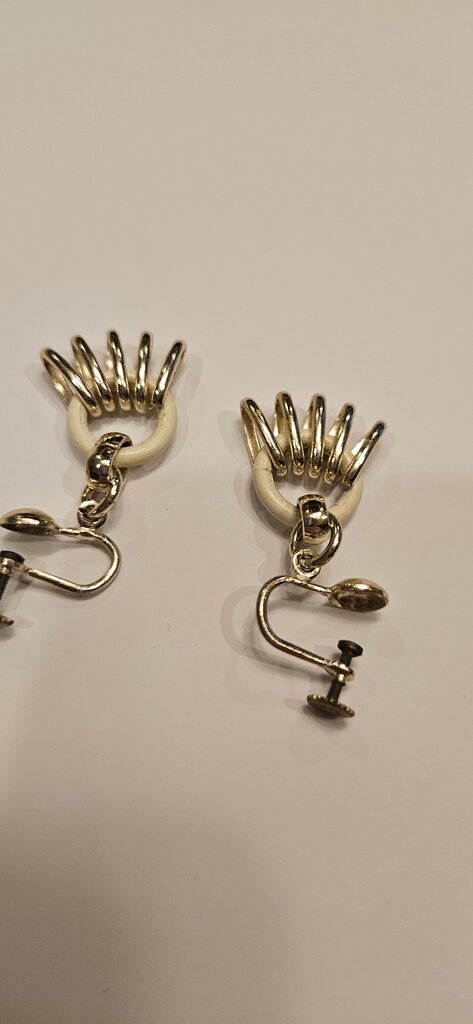 Vintage Metal Drop Earrings