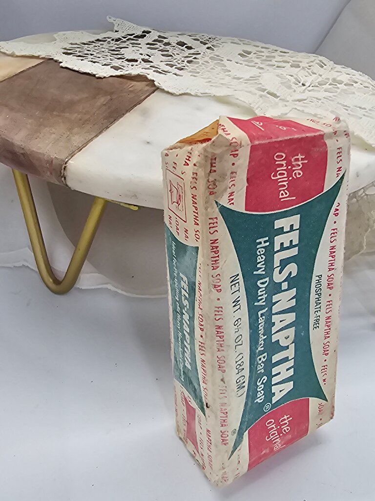Vintage Laundry Soap Bar Fels-Naptha Vintage Original in Wrapper very old, unused