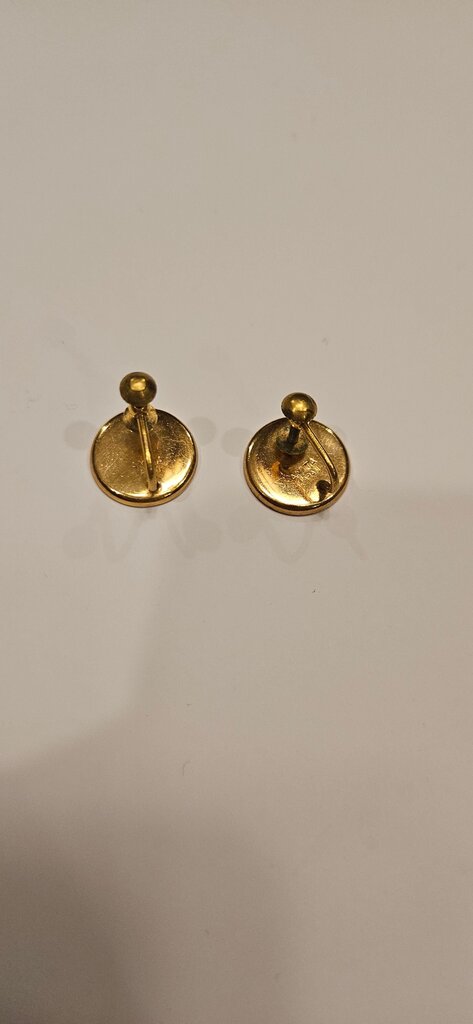 Vintage Black and Gold Cuff Links