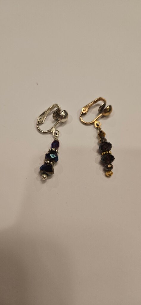 Elegant Beaded Clip-On Earrings