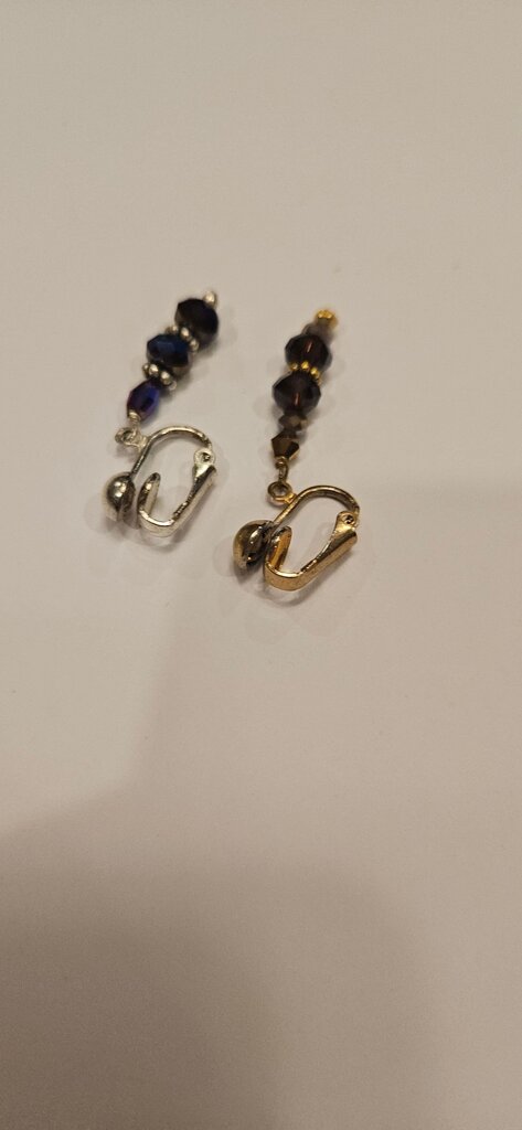 Elegant Beaded Clip-On Earrings