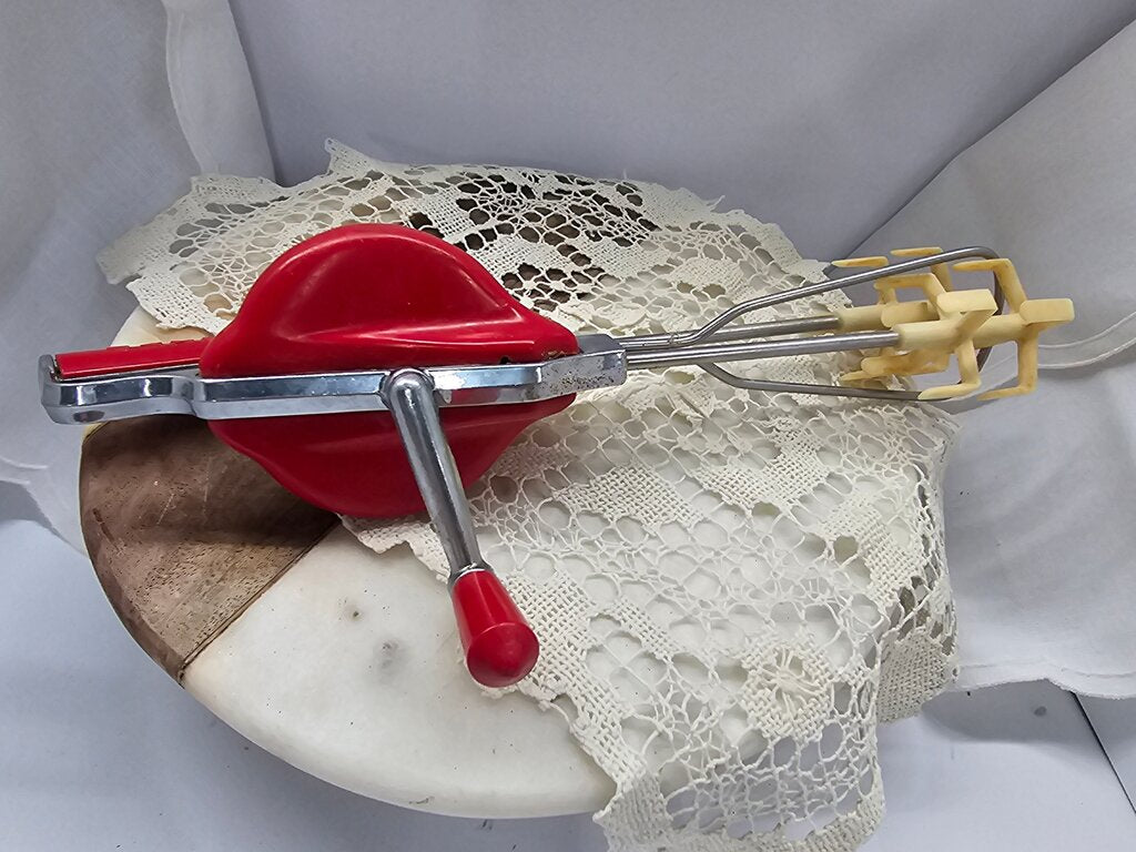 Vintage Red Hand Mixer
