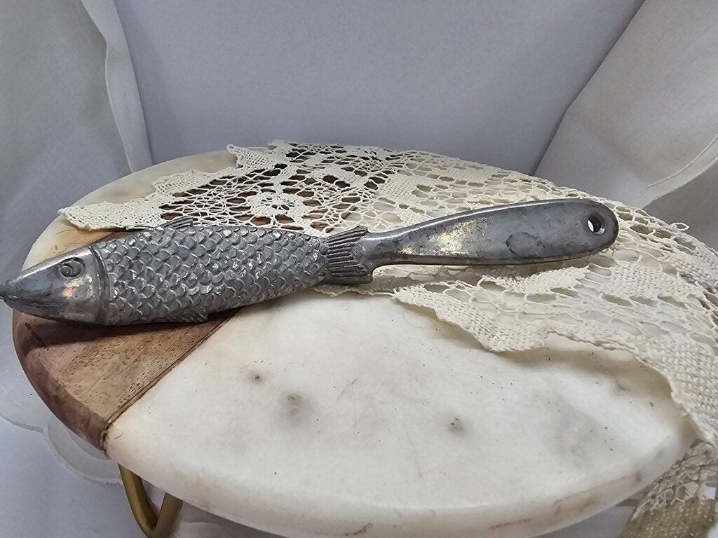 Vintage Fish Shaped Metal Grater