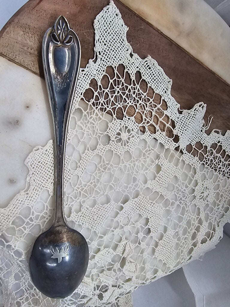 Vintage Silver Plated Serving Spoon