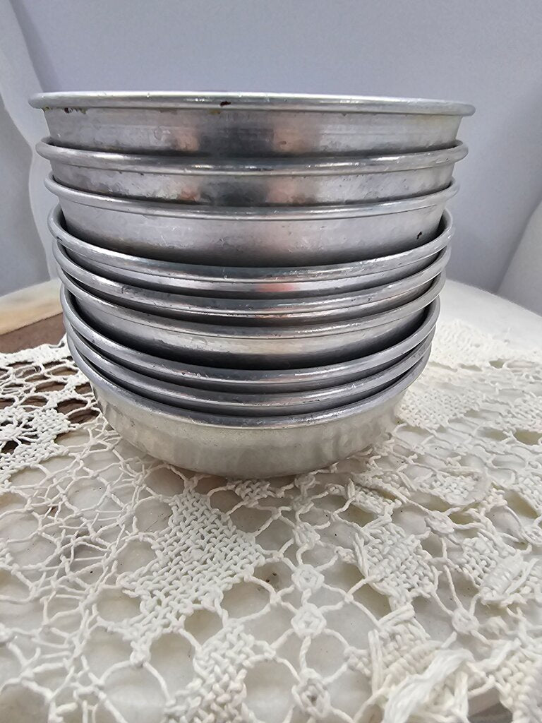 Vintage Aluminum Mini Bundt Cake Donut Molds Jello Pastry Tart Baking
