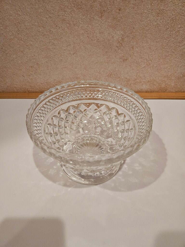 Crystal Serving Bowl with Pedestal
