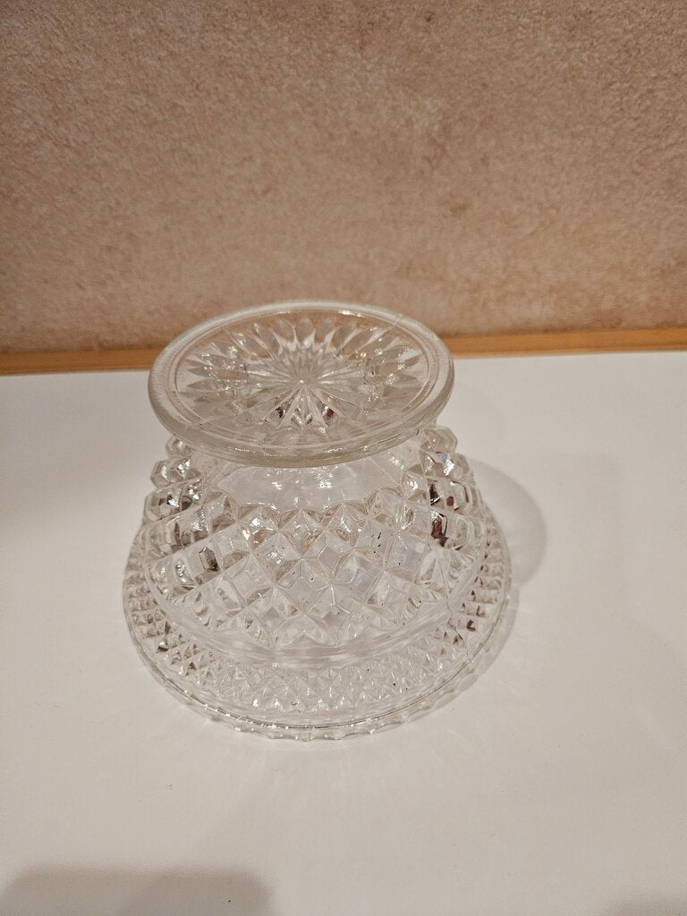 Crystal Serving Bowl with Pedestal