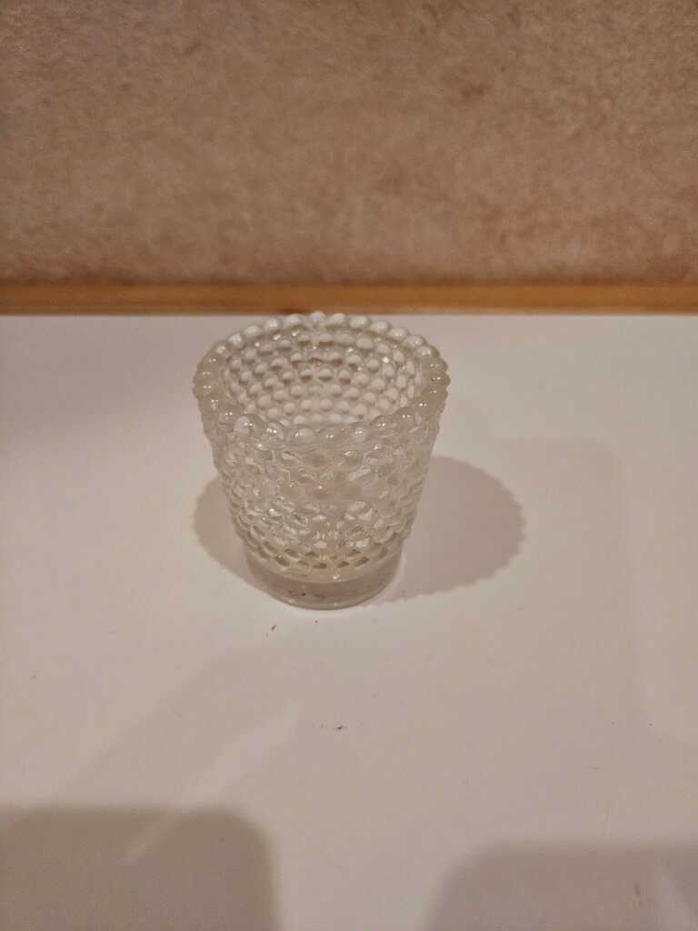 Vintage Clear Hobnail Tea Light Glass Votive Candle Holder
