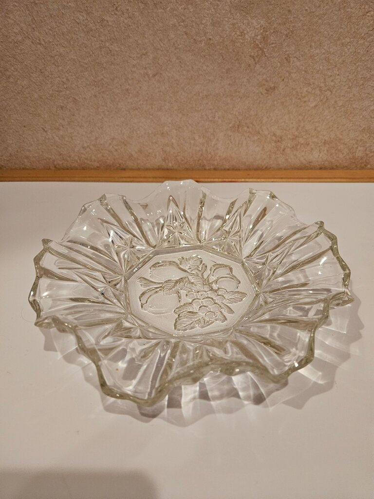 Vintage Cut Glass Dish