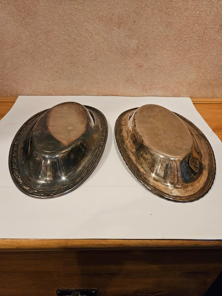 Vintage Silver Plated Serving Bowls