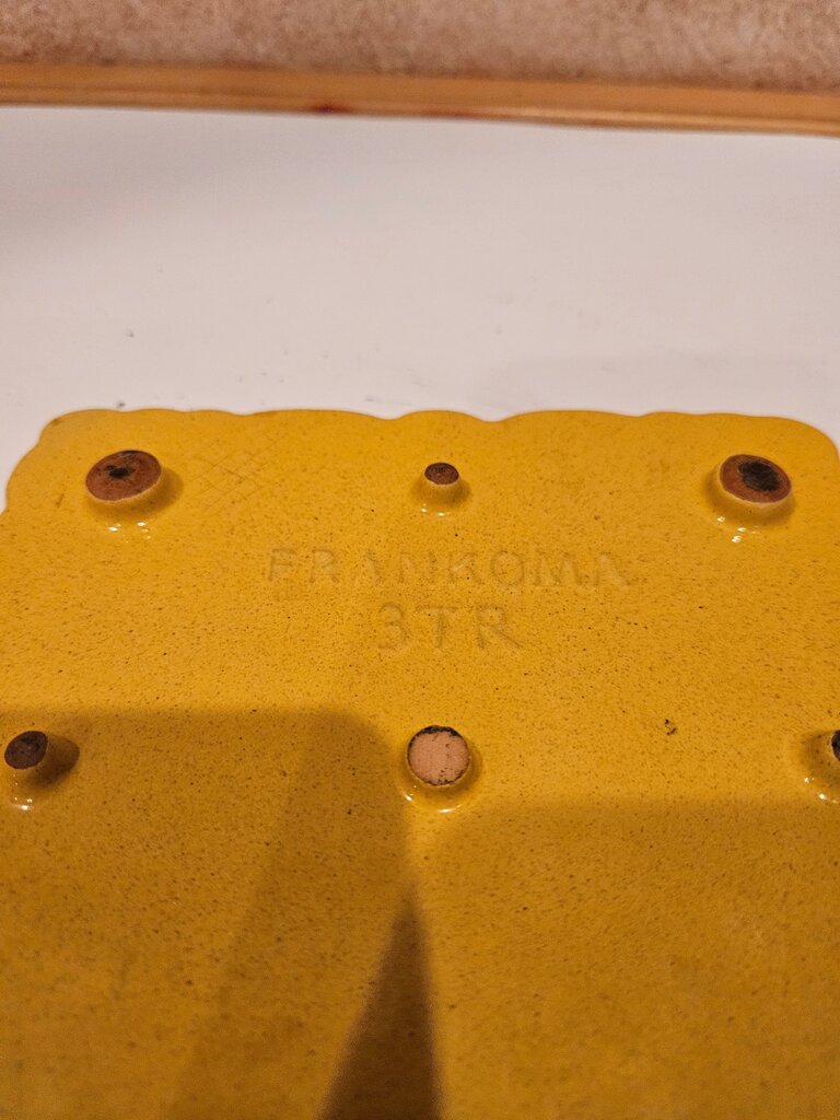 Frankoma Pottery Yellow Decorative Tile