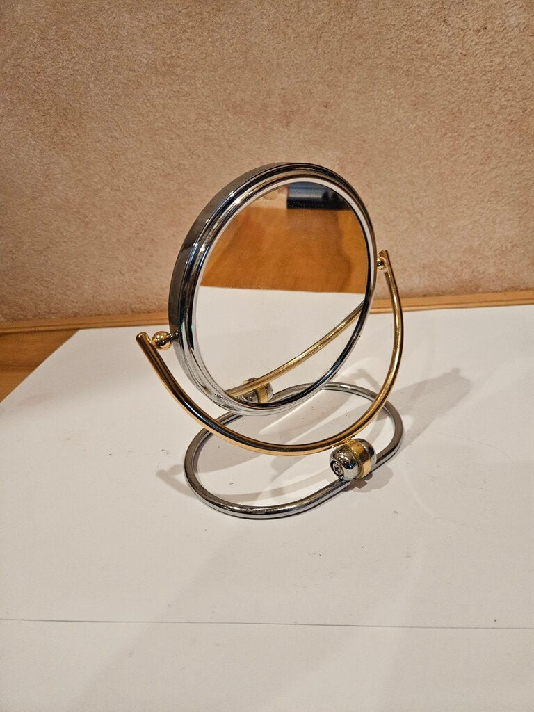 Gold and Silver Vanity Mirror