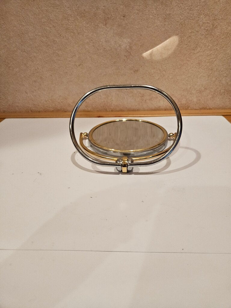 Gold and Silver Vanity Mirror