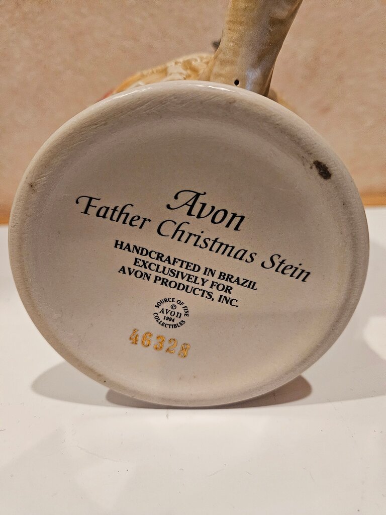 Avon FATHER CHRISTMAS STEIN 1994 Ceramarte Limited Edition