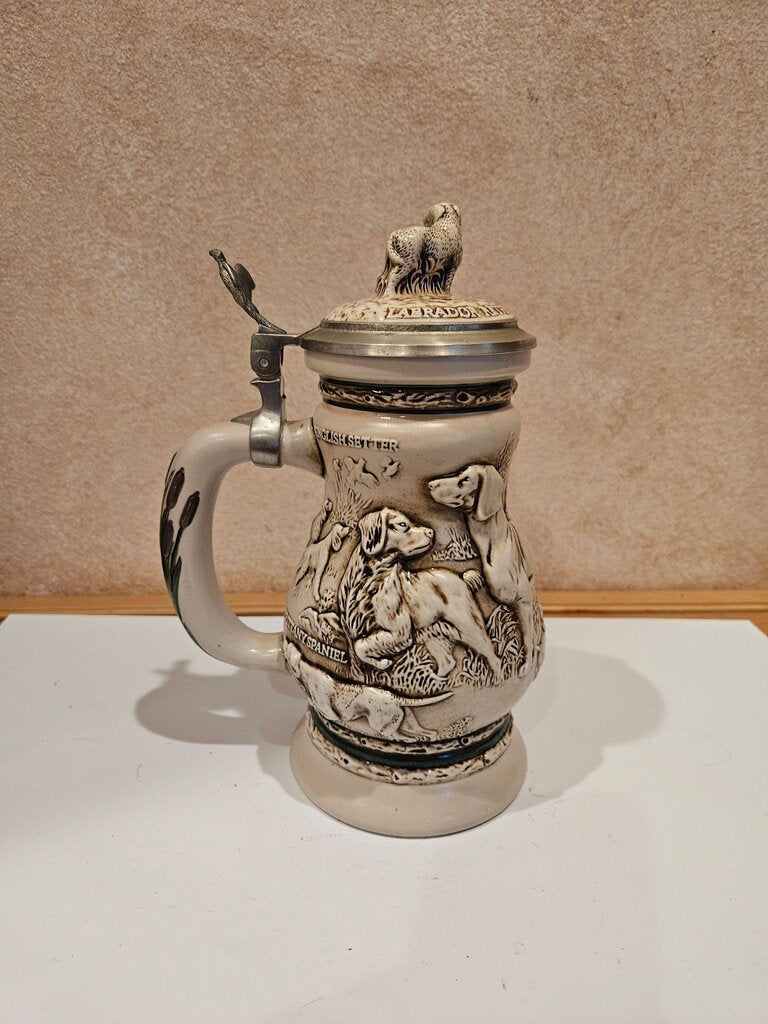 1991 Great Dogs of the Outdoors Beer Stein by Avon Made in Brazil No 272017