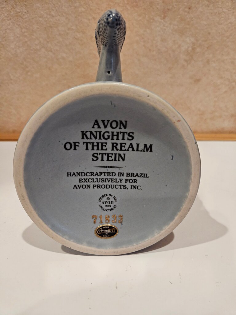 1995 Avon Knights of the Realm Stein Ceramic Ceramarte Brazil