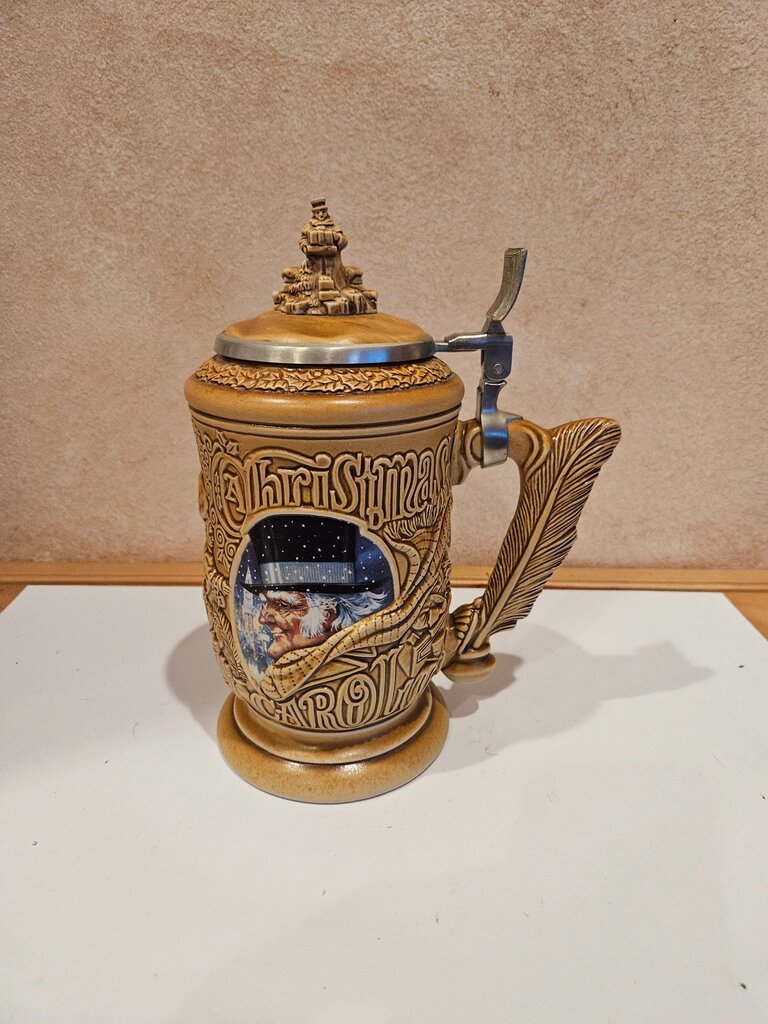 Vtg 1996 Avon A Christmas Carol Collectible Stein Tankard Tiny Tim Scrooge