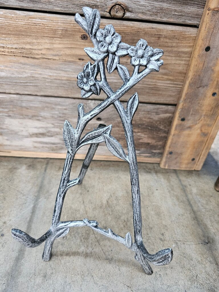 Vintage Floral Metal Display/picture Stand